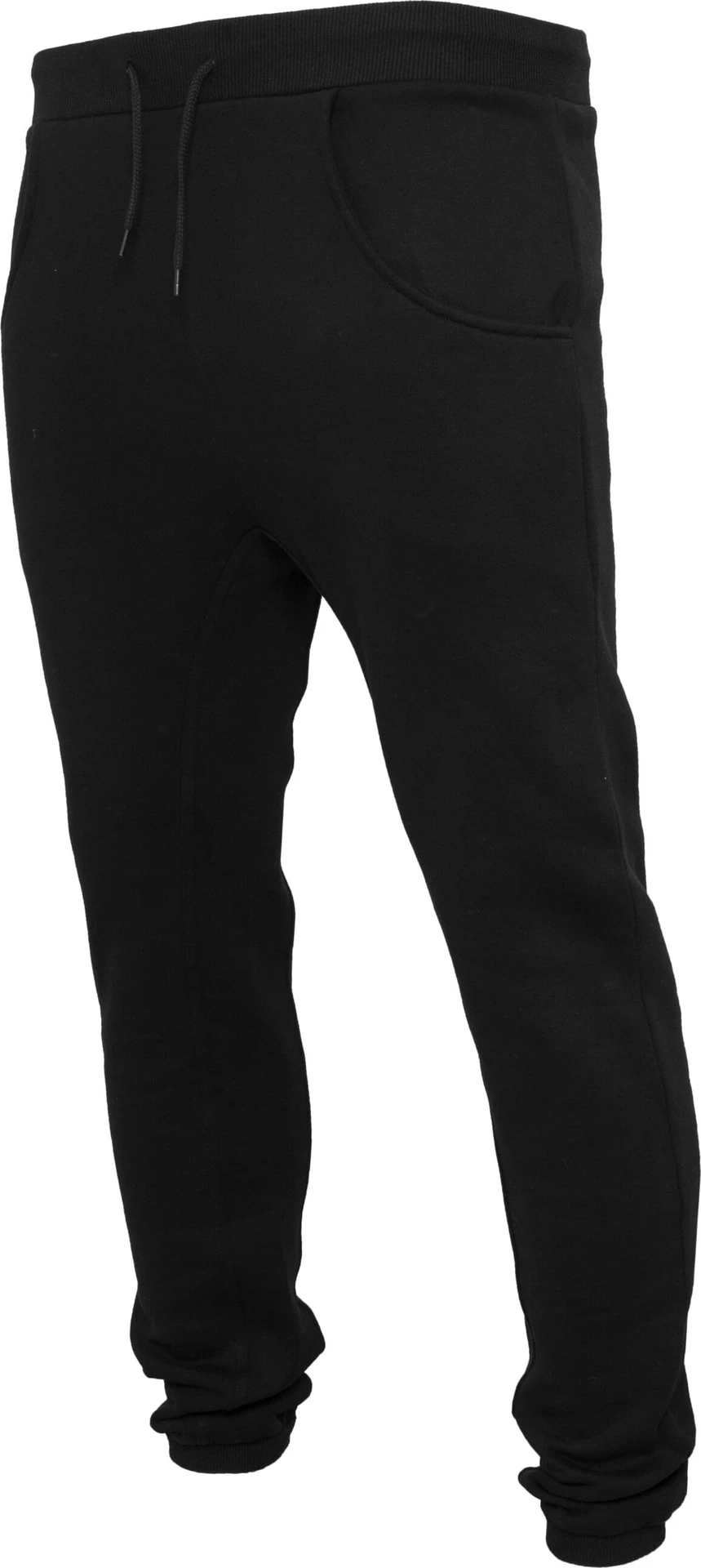 BYB-BY013-heavy-deep-crotch-sweatpants-black-left-5 Build Your Brand Heavy Deep Crotch Sweatpants