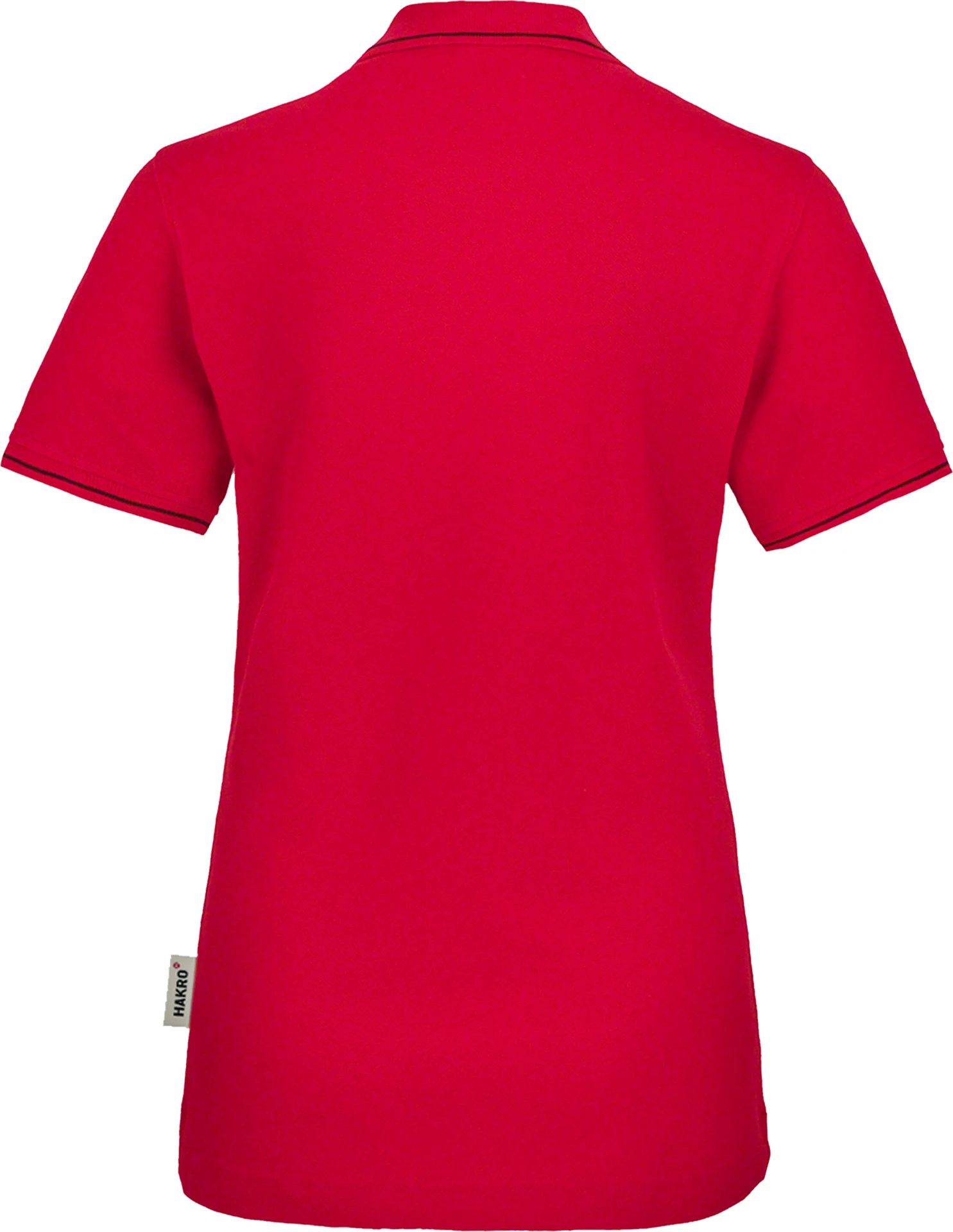hakro-203-damen-poloshirt-casual-rot-schwarz-3 HAKRO Women-Poloshirt 203 Casual