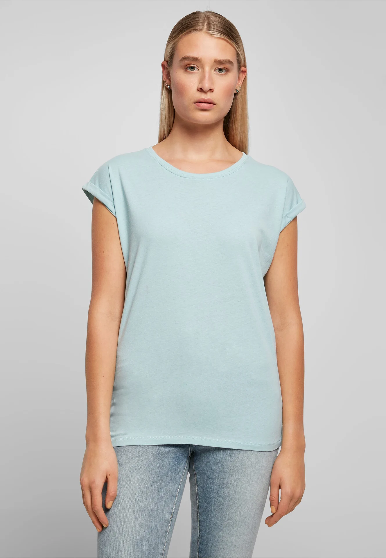 Build Your Brand Ladies Extended Shoulder Tee