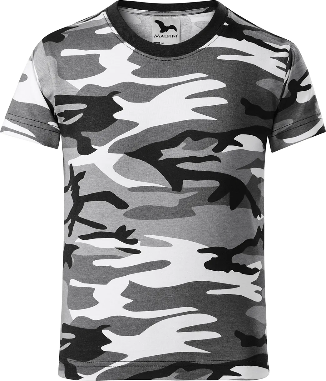 malfini-149-camouflage-t-shirt-kinder-camouflage-grau-front-2 MALFINI T-Shirt Kinder Camouflage 149