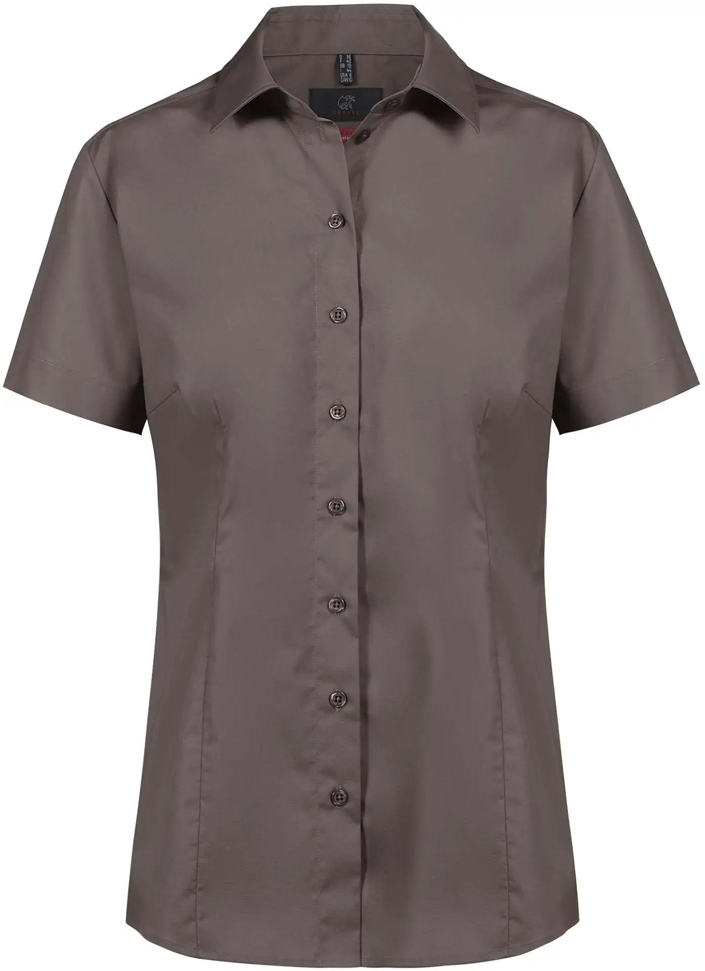 greiff-6516-damen-bluse-12-rf-basic_1120_taupe-front-2 GREIFF Damen Bluse kurzarm BASIC Regular Fit