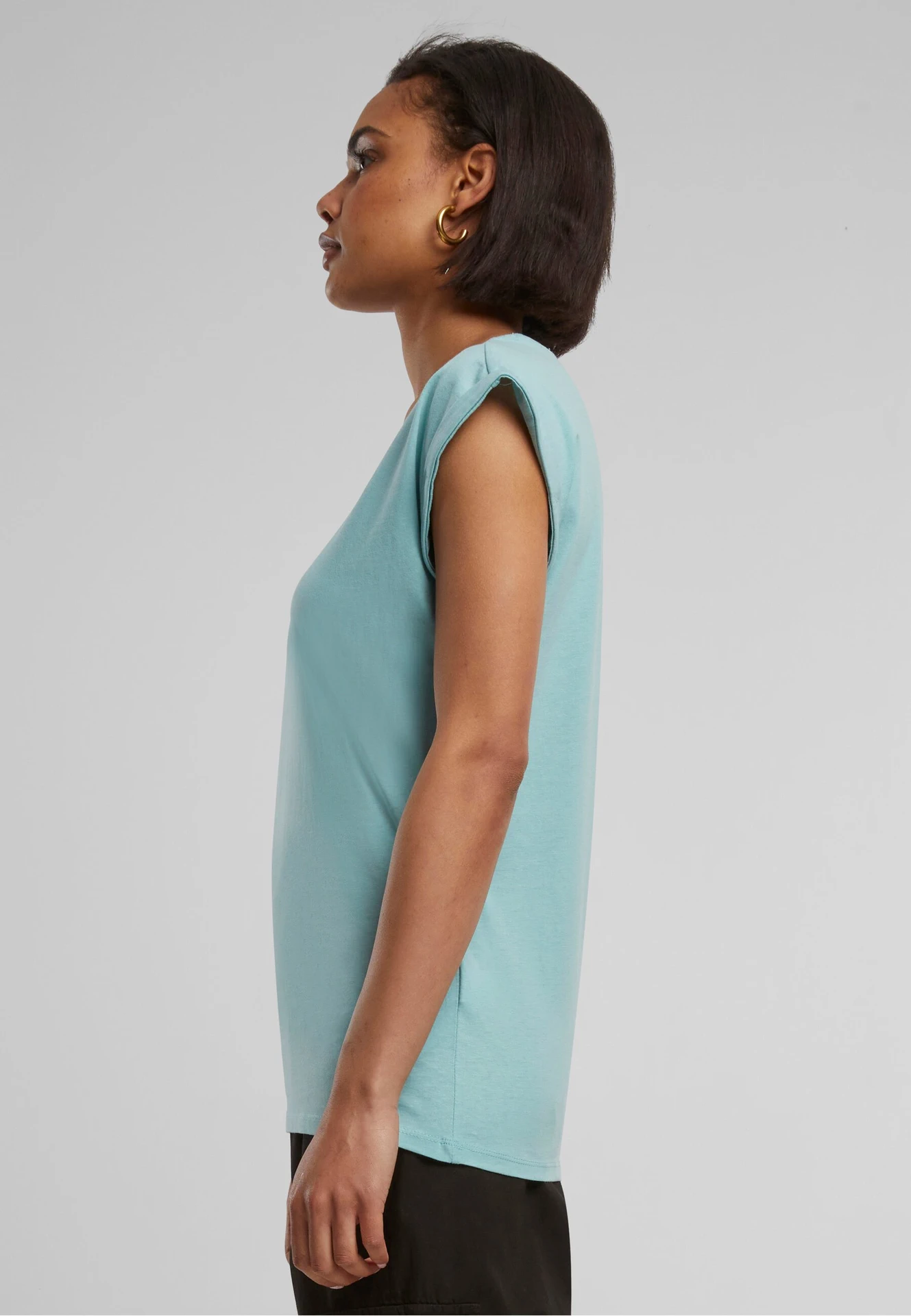 Build Your Brand Ladies Extended Shoulder Tee