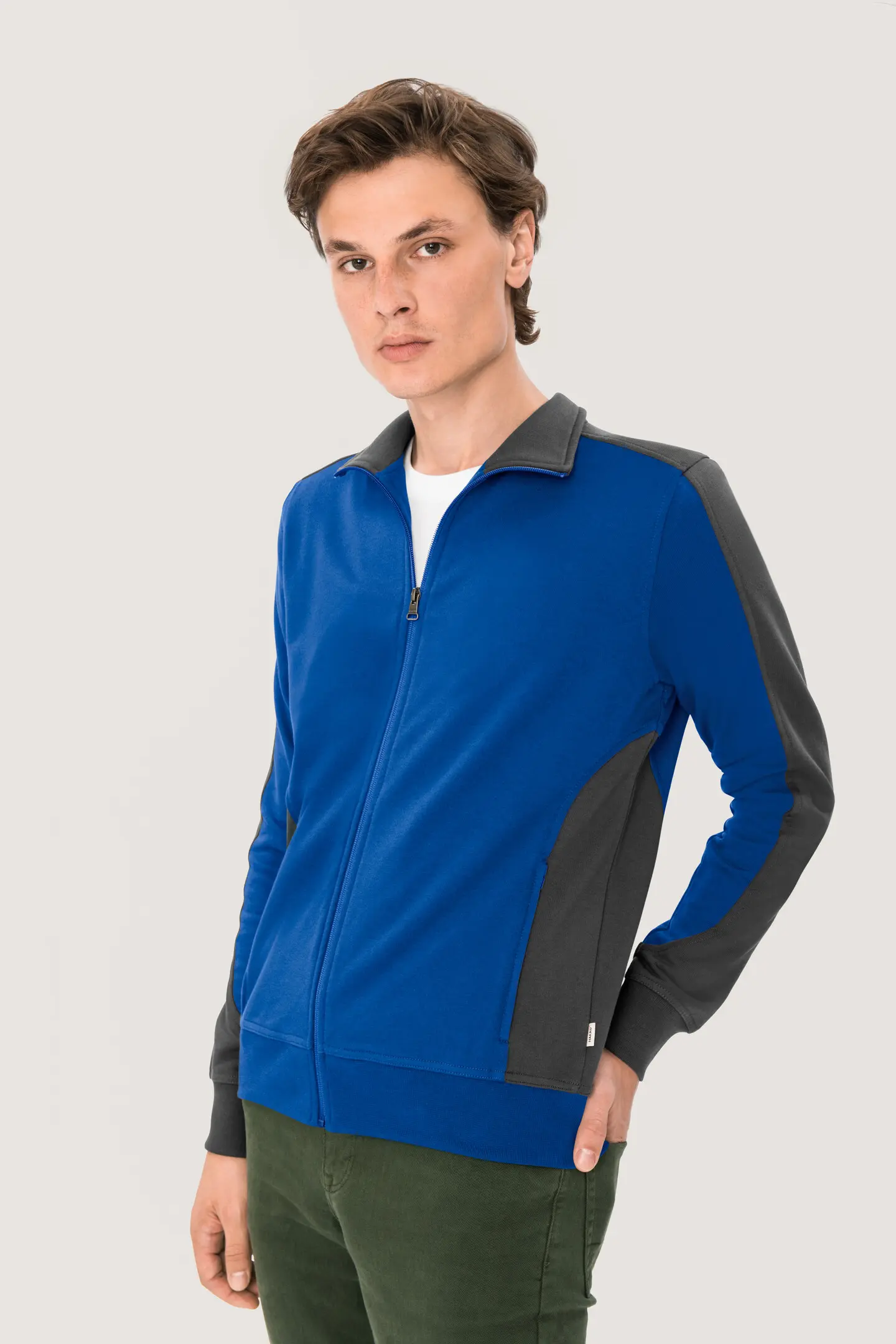 HAKRO Sweatjacke 477 Contrast Mikralinar® HAKRO Sweatjacke 477 Contrast Mikralinar®