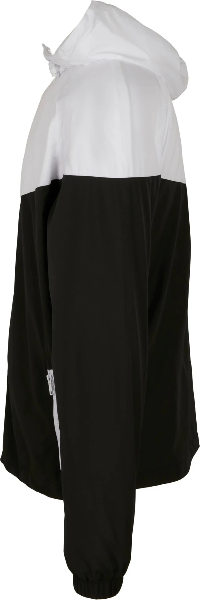 BYB-BY129-2-tone-tech-windrunner-black-white-left-6 Build Your Brand 2-Tone Tech Windrunner