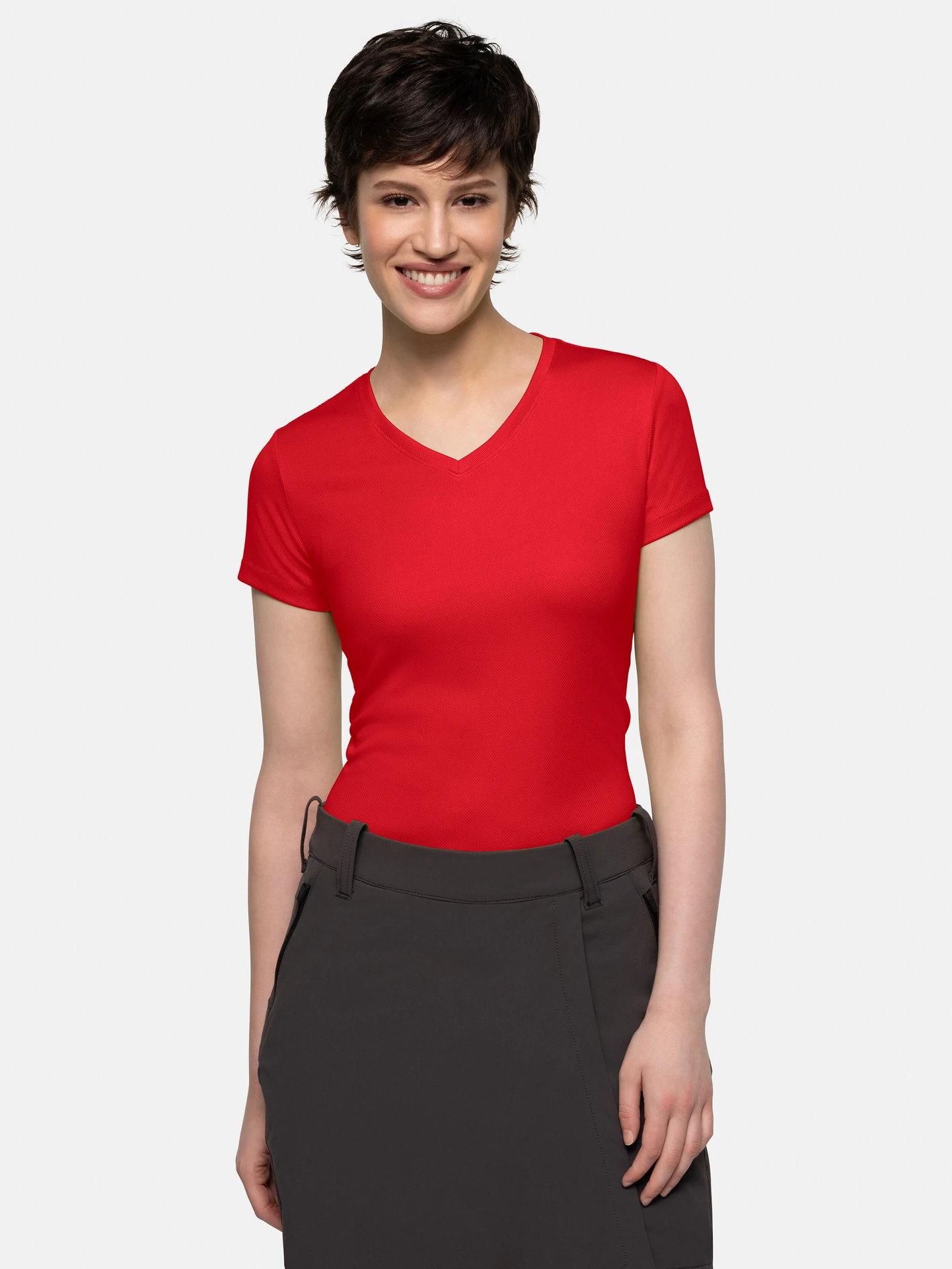 HAKRO Women-V-Shirt 187 Coolmax