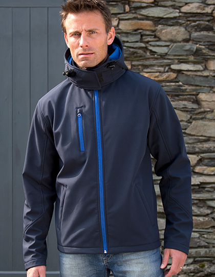 Result Men`s Core Lite Hooded Soft Shell Jacket Result Men`s Core Lite Hooded Soft Shell Jacket