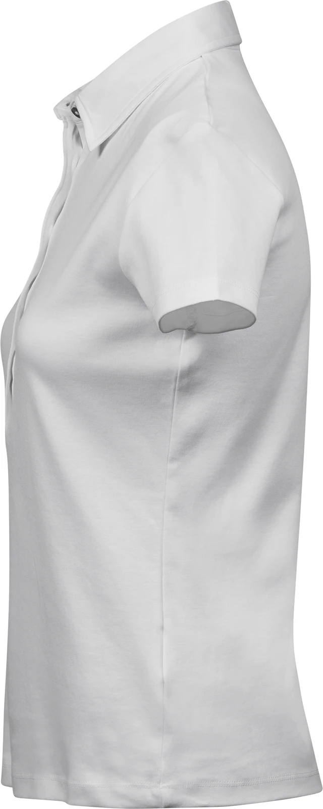 tee-jays-1441-womens-pima-cotton-poloshirt-white-left-2 Tee Jays Ladies Pima Cotton Polo