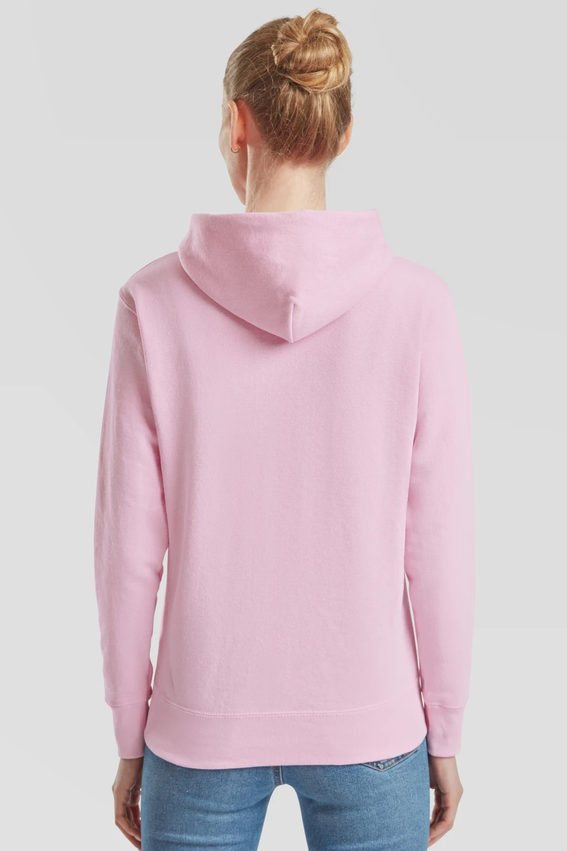fruit-of-the-loom-62-038-0-ladies-classic-hooded-sweatshirt-lightpink-model-2 F.O.L. Ladies Classic Hooded Sweat