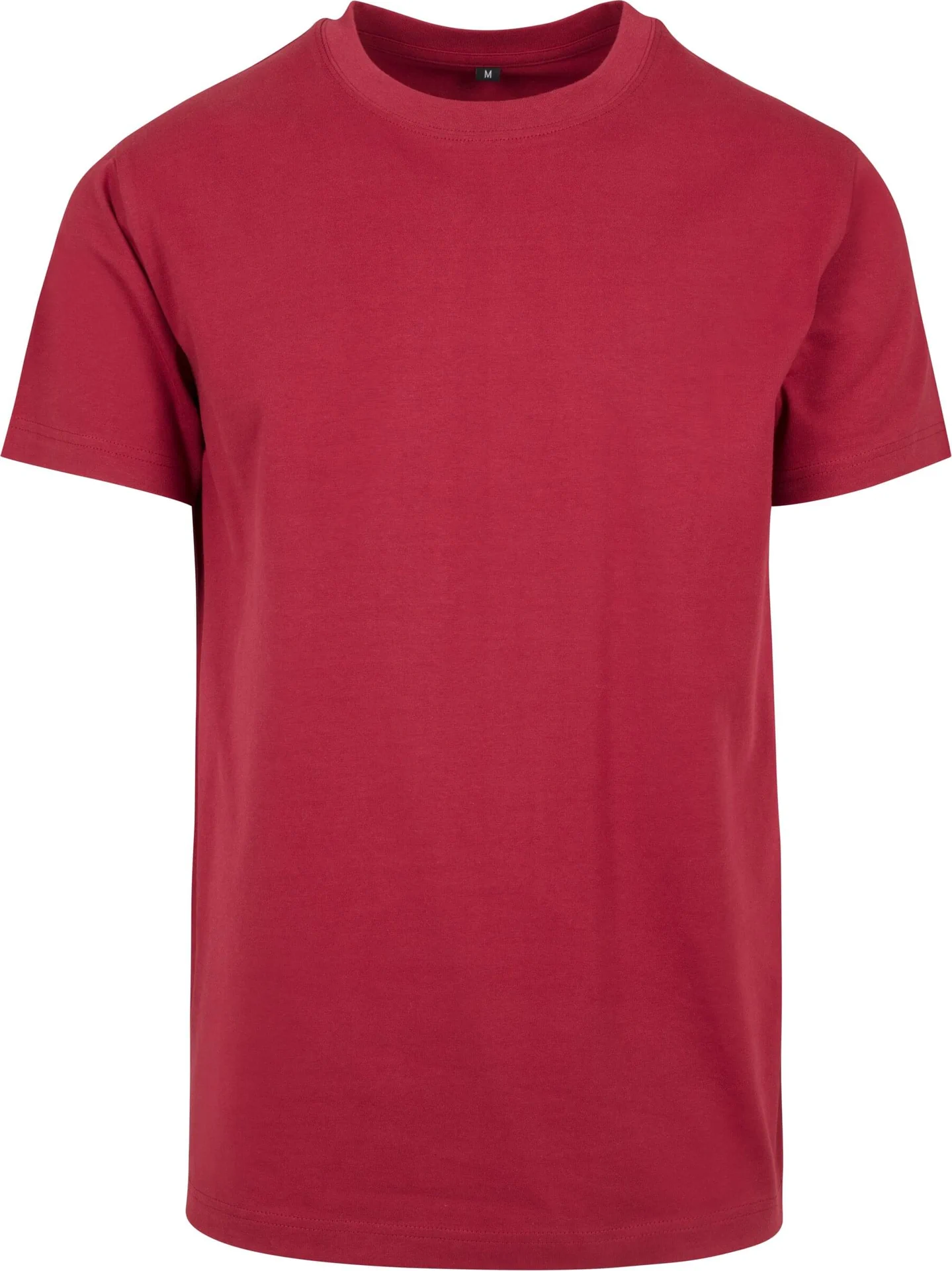 BYB-BY004-t-shirt-round-neck-burgundy-front-4 Build Your Brand T-Shirt Round Neck