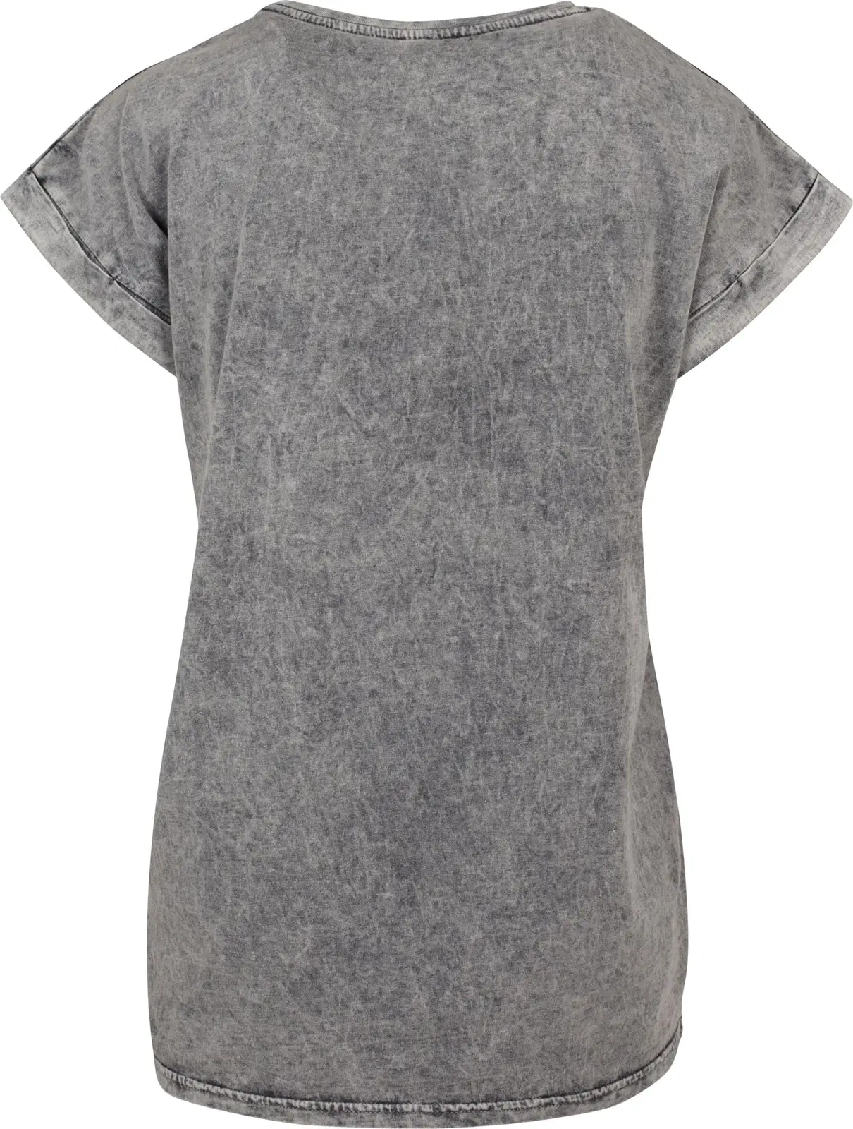 Build Your Brand Ladies Acid Washed Extended Shoulder Tee