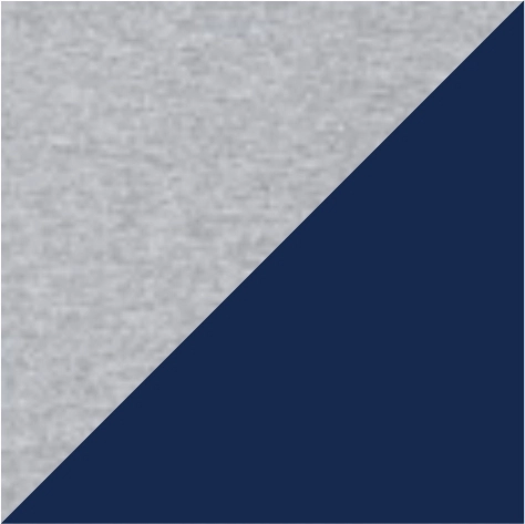 grey heather/navy