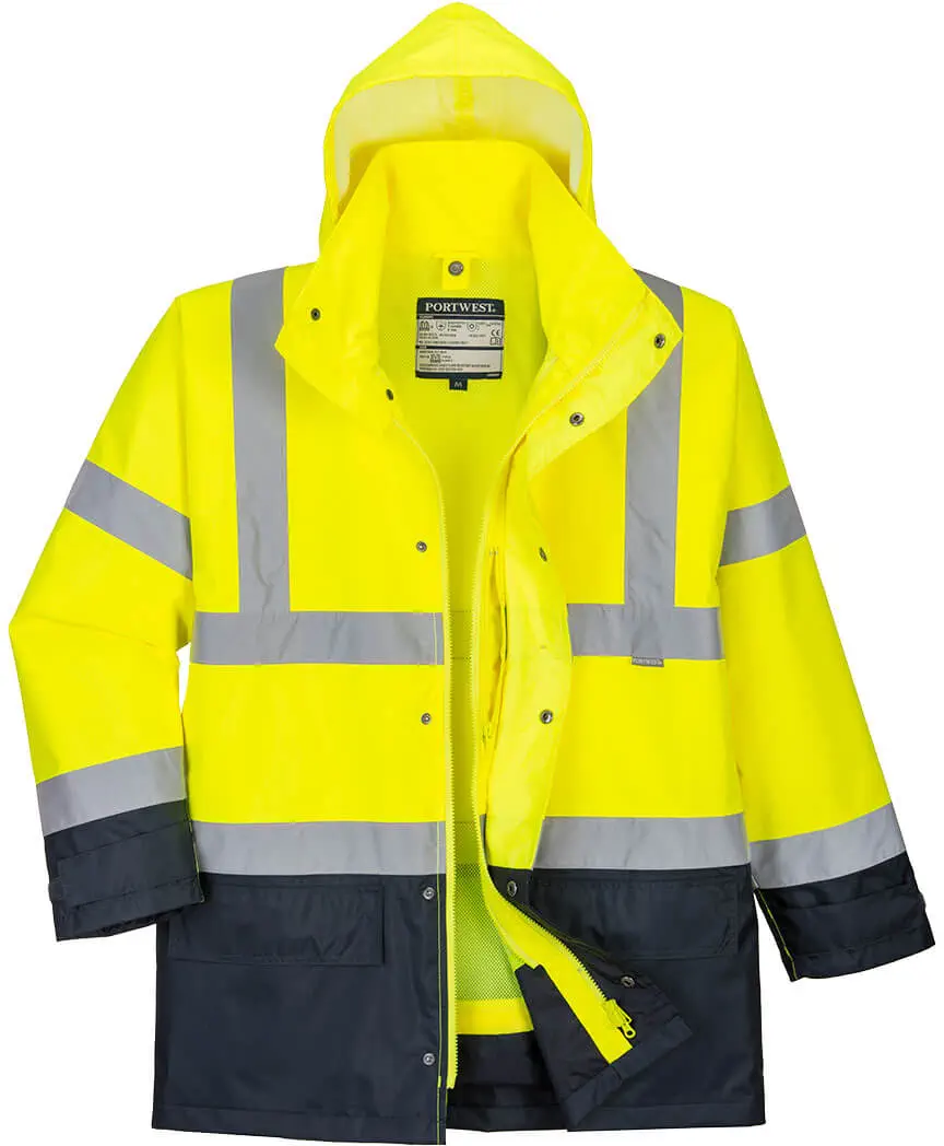 PORTWEST S768 Warnschutz 5-in-1 Kontrast Exekutiv Jacke