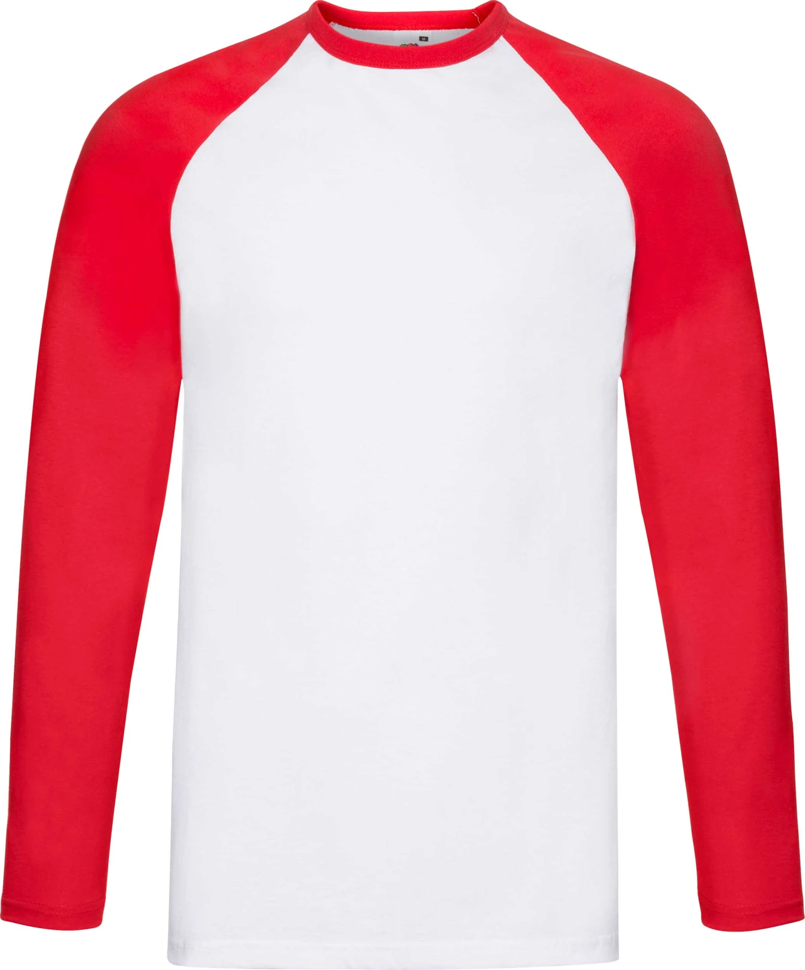 fruit-of-the-loom-61-028-0-long-sleeve-baseball-t-shirt-white-red-4 F.O.L. Long Sleeve Baseball T