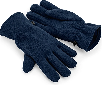 beechfield-b298r-recycled-fleece-gloves-frenchnavy-front-1 Beechfield Recycled Fleece Gloves