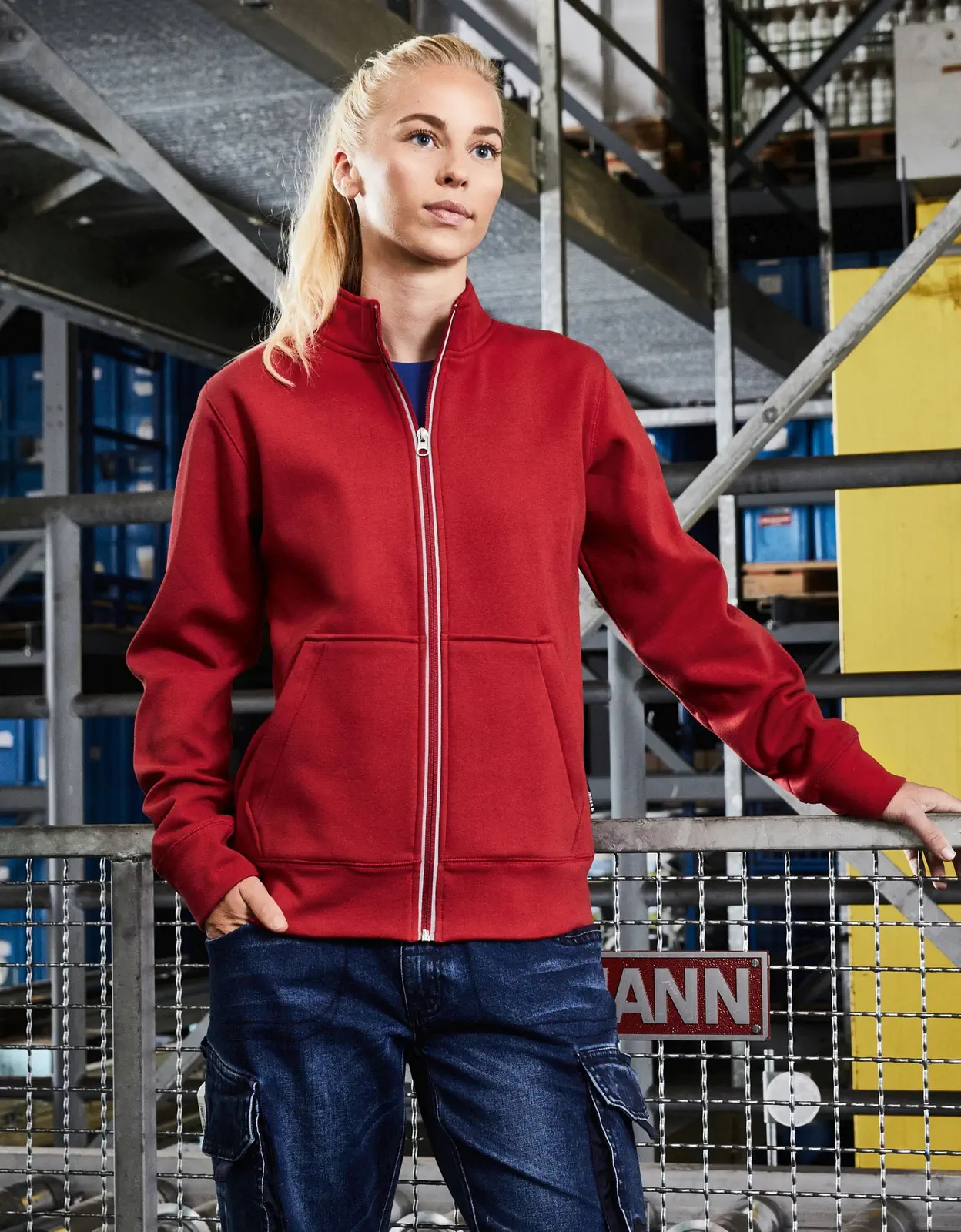 James & Nicholson Ladies´ Doubleface Work Jacket -SOLID-