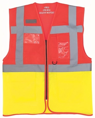 YOKO Hi Vis Top Cool Open Mesh Executive Waistcoat