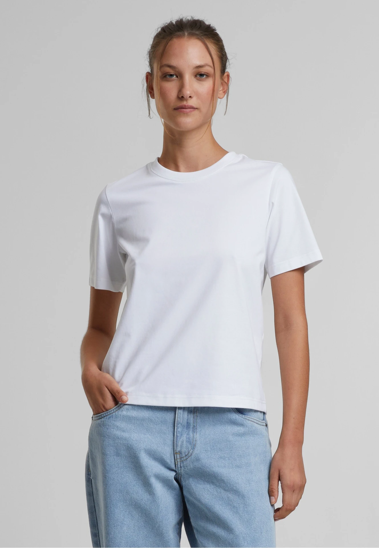 Build Your Brand Sorona® Ladies Regular Boxy Tee