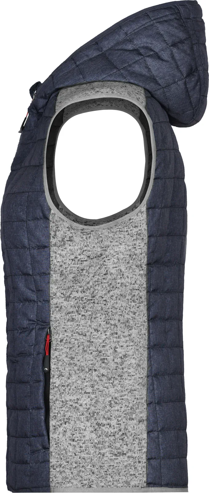 James & Nicholson Ladies Knitted Hybrid Vest