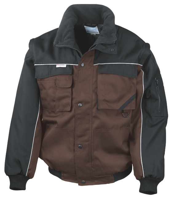 Result Zip Sleeve Heavy Duty Jacket Result Zip Sleeve Heavy Duty Jacket