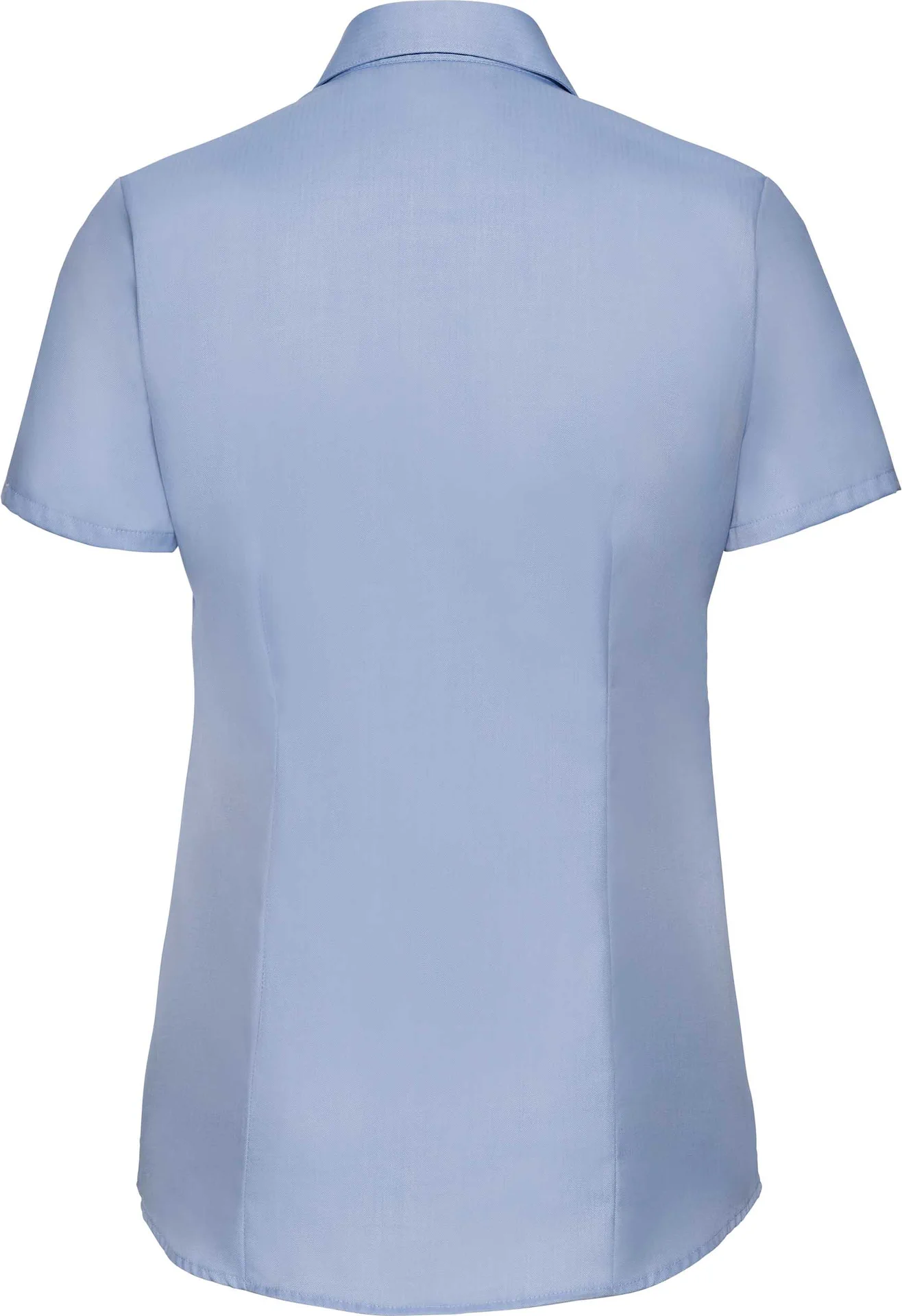 russell-r963f-ladies-short-sleeve-herringbone-shirt-lightblue-back-4 Russell Ladies Short Sleeve Herringbone Shirt