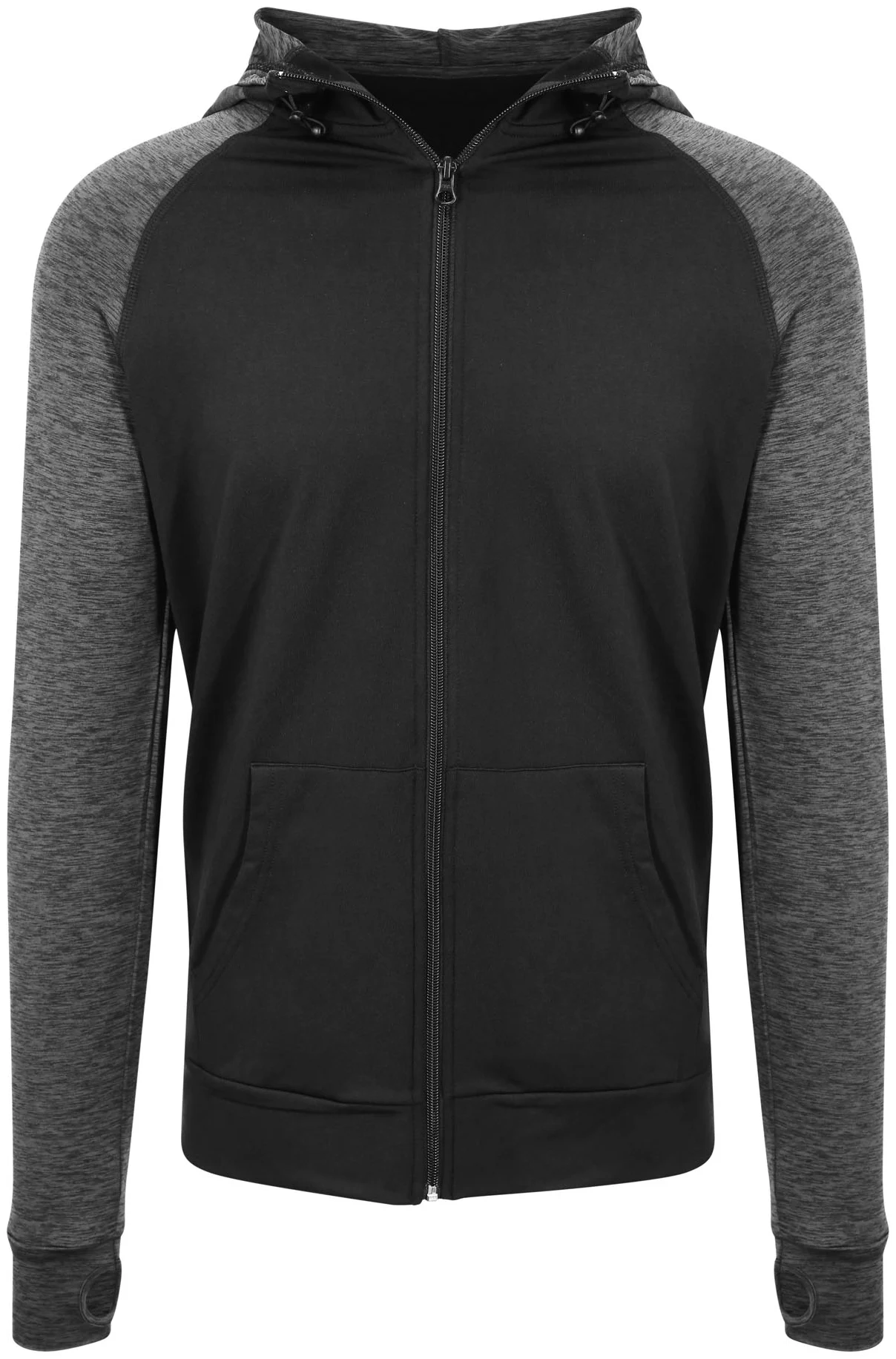 black/black slate melange