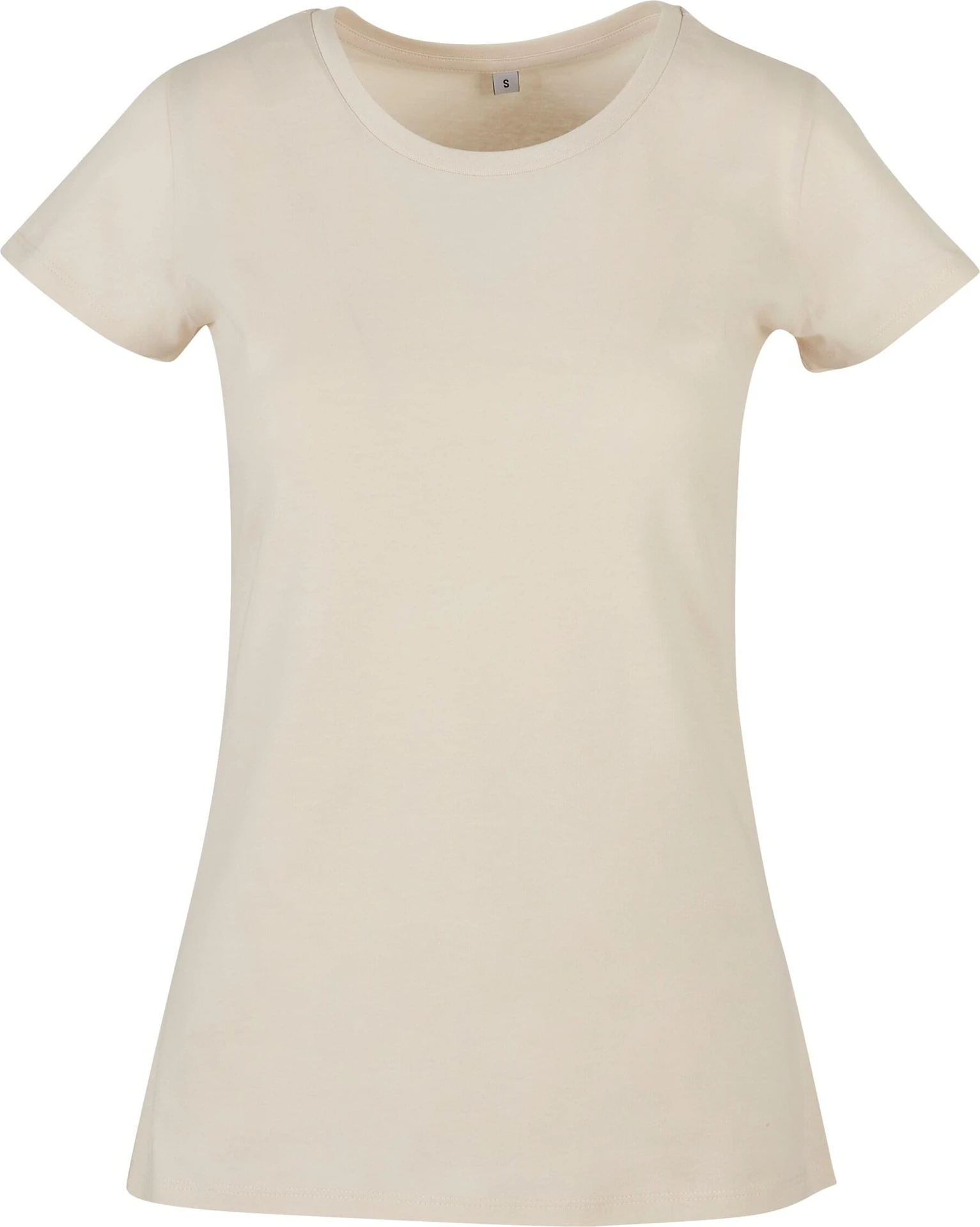 BYB-BB012-ladies-basic-t-shirt-sand-front-4 Build Your Brand Ladies Basic Tee
