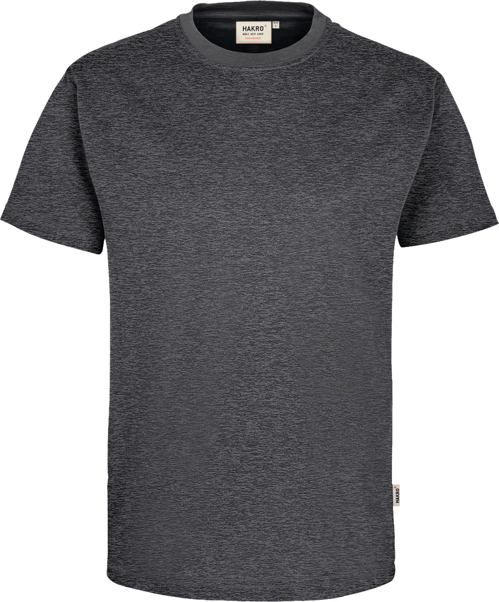 hakro-281-t-shirt-mikralinar-anthrazitmeliert-front-1 HAKRO T-Shirt 281 Mikralinar®