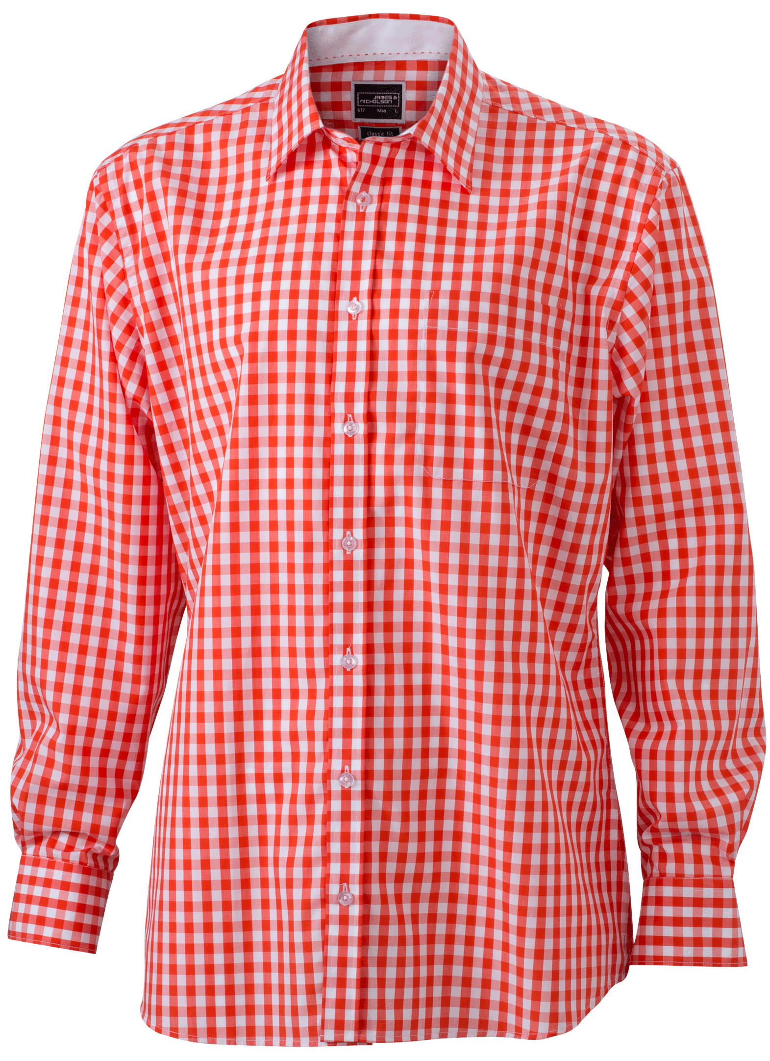 James & Nicholson Men's Checked Shirt James & Nicholson Men's Checked Shirt