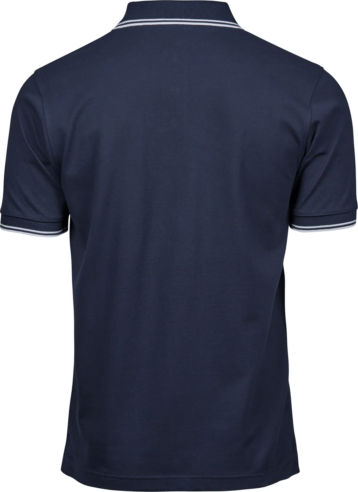tee-jays-1407-mens-luxury-stripe-stretch-poloshirt-navy-white-back-3 Tee Jays Men's Luxury Stripe Stretch Polo