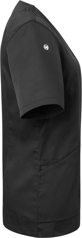 karlowsky-ks63-kurzarm-damenkasack-essential-black-right-6 KARLOWSKY Kurzarm Damenkasack Essential