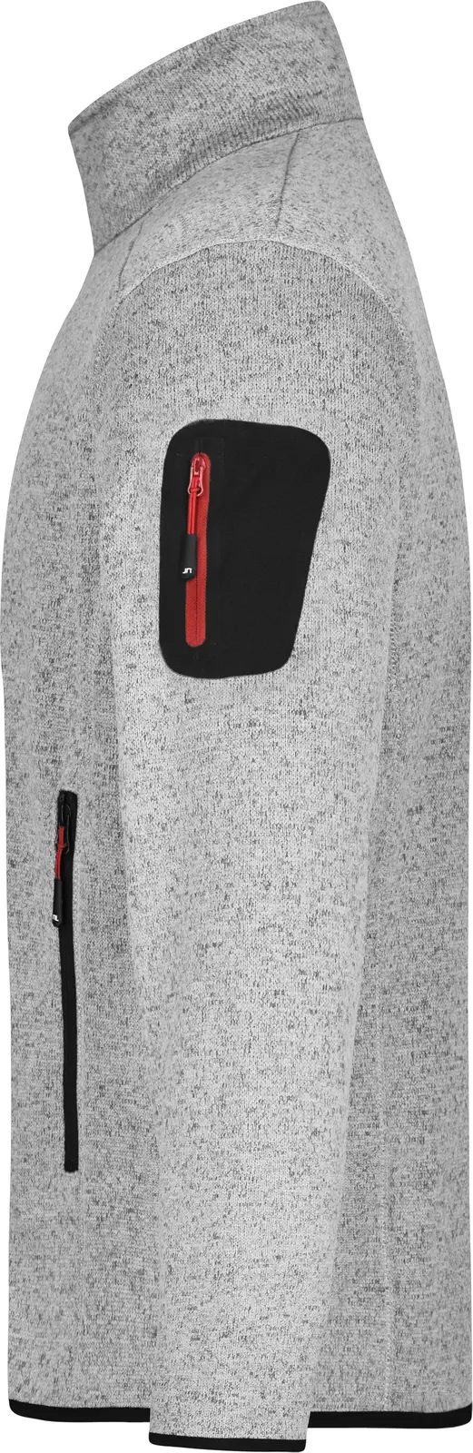 James & Nicholson Men`s Knitted Fleece Jacket