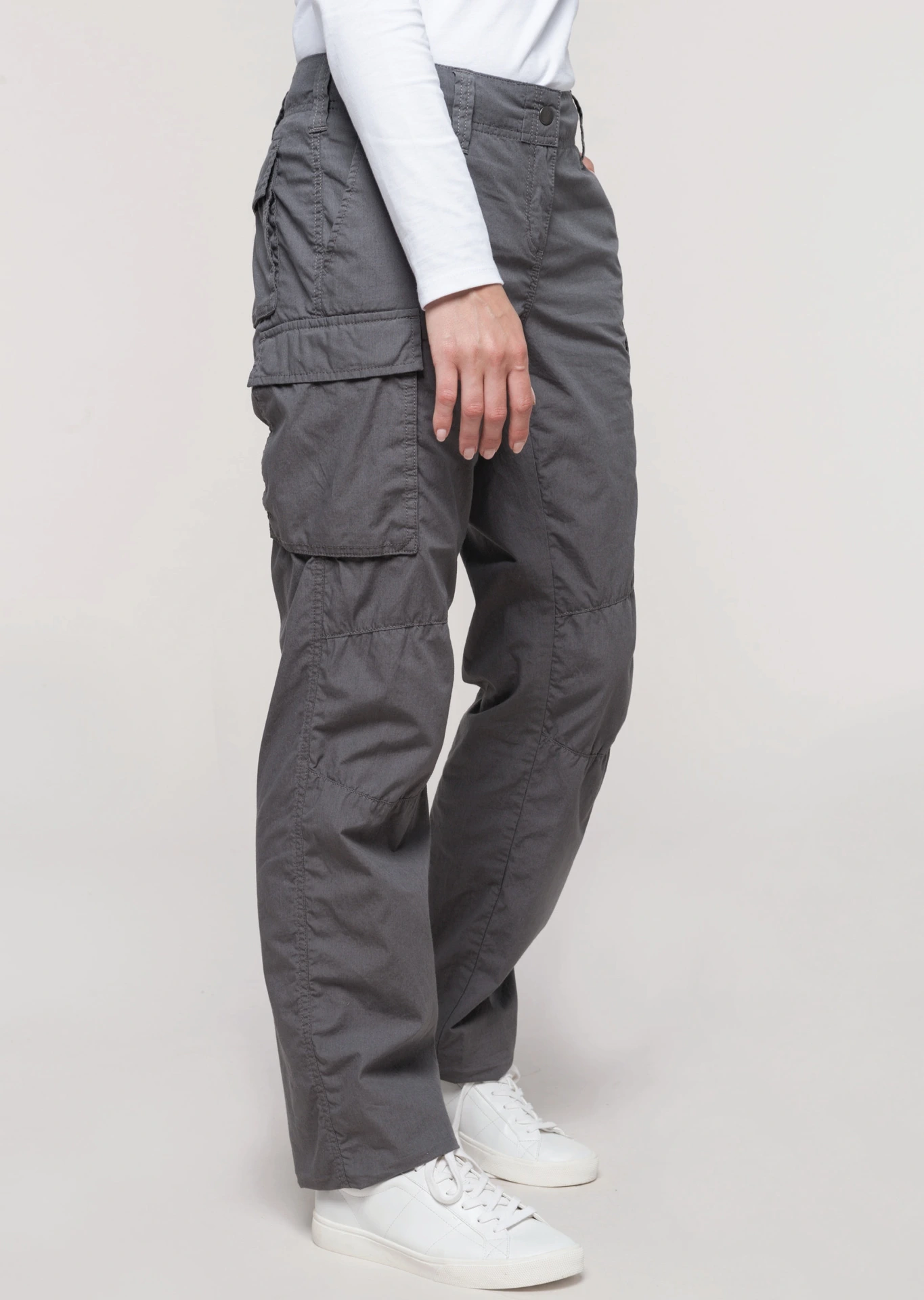 Kariban Leichte Damenhose mit mehreren Taschen