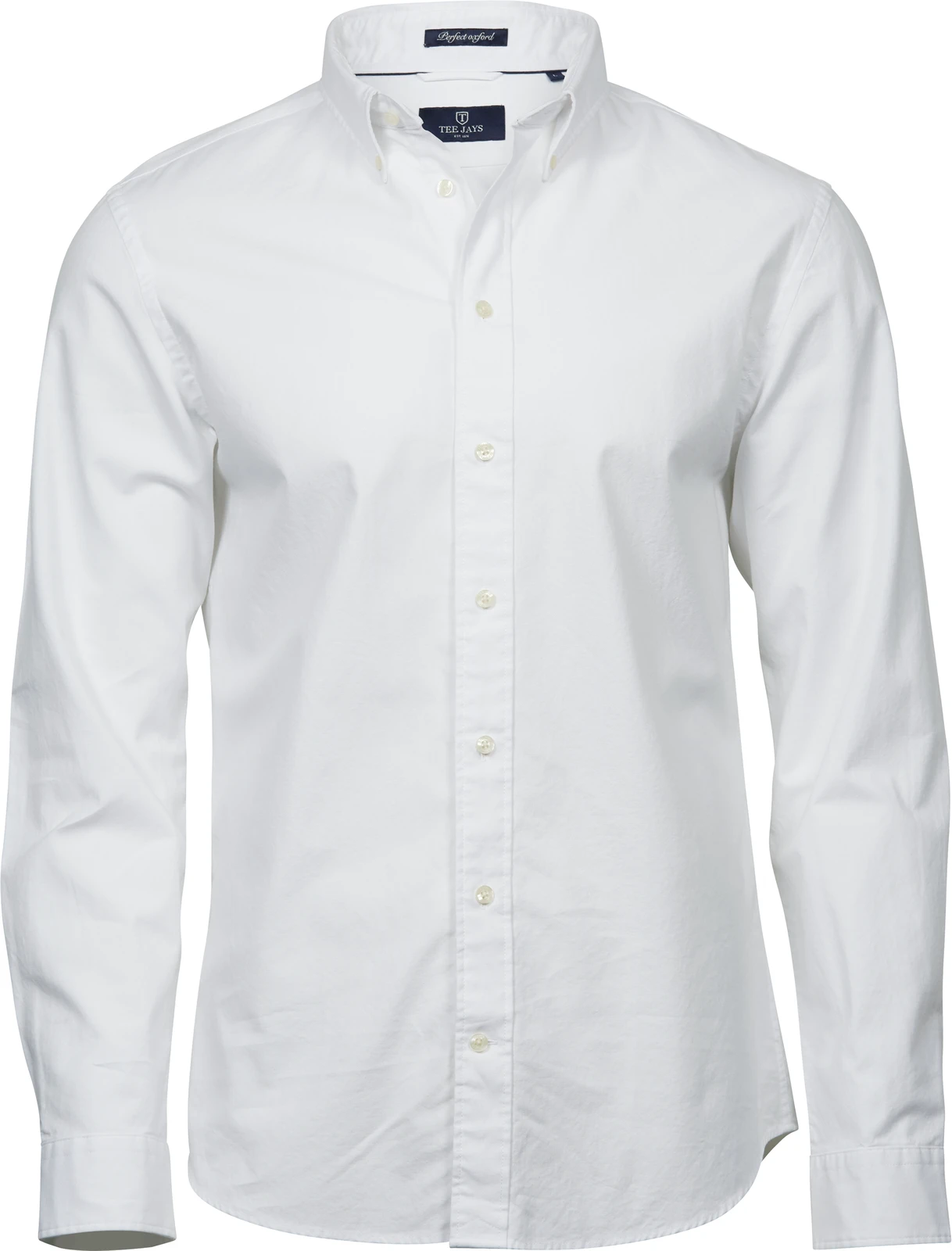tee-jays-4000-mens-perfect-oxford-shirt-white-front-1 Tee Jays Men´s Perfect Oxford Shirt