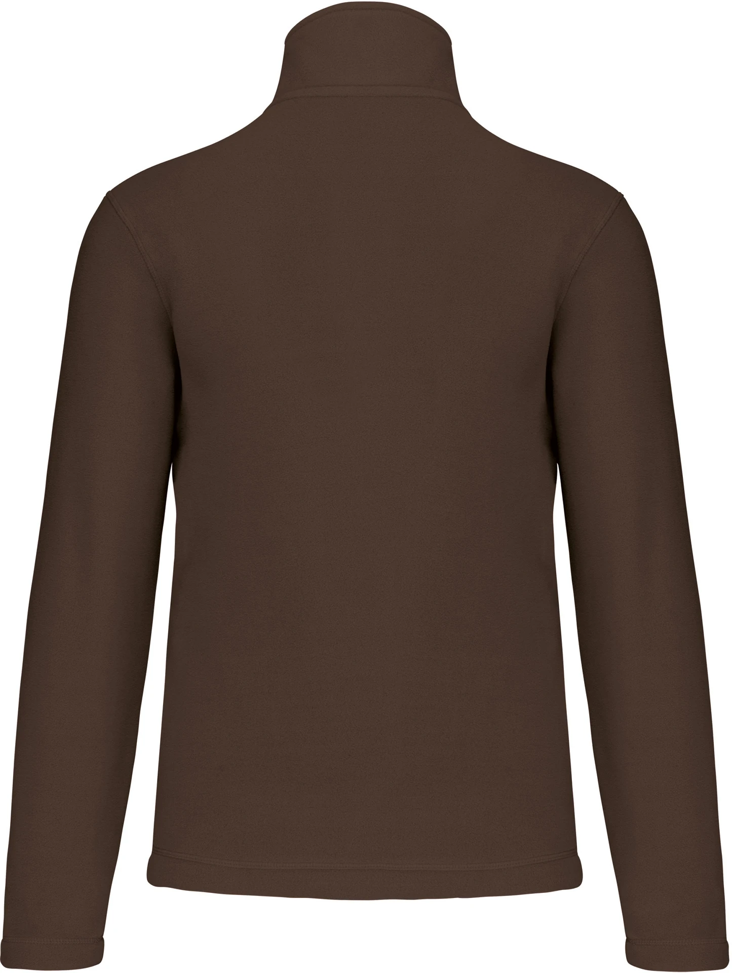 kariban-K912-microfleece-pullover-mit-viertel-zip-enzo-chocolate-back-6 Kariban Microfleece Pullover mit 1/4 Zip "Enzo"