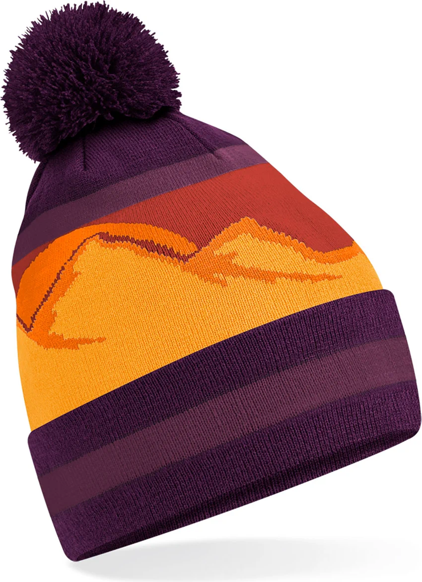 Beechfield Mountain Peaks Pom Pom Beanie