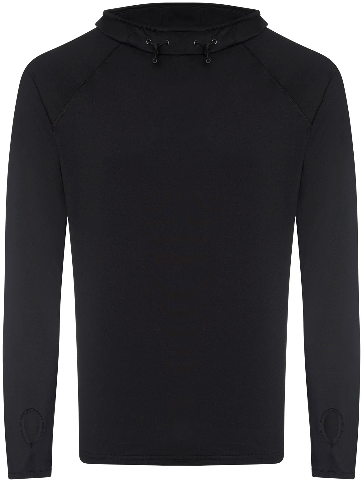 justcool-jc037-mens-cool-cowl-neck-top-jetblack-front-2 Just Cool Men's Cool Cowl Neck Top