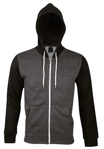 SOL'S Hooded Zipped Jacket Silver SOL'S Hooded Zipped Jacket Silver