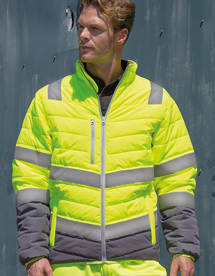 Result Men`s Soft Padded Safety Jacket Result Men`s Soft Padded Safety Jacket