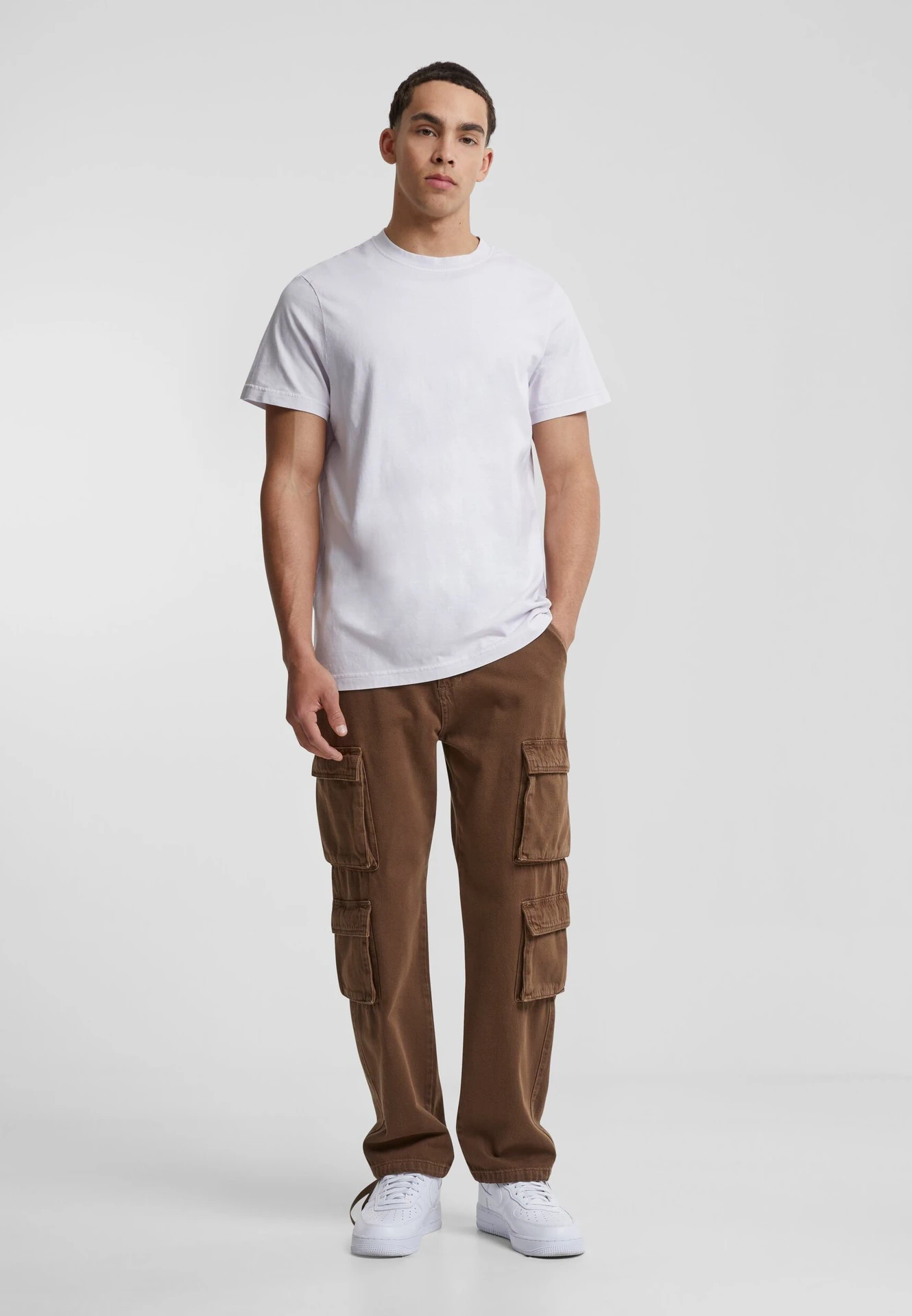 Build Your Brand Acid Washed Round Neck Tee