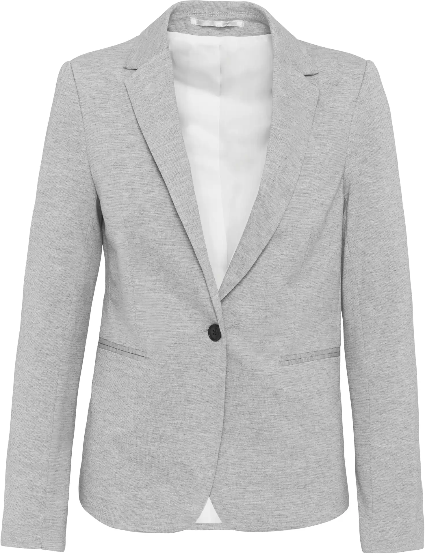 kariban-K6133-damen-blazer-lightgreyheather-front-3 Kariban Damen Blazer