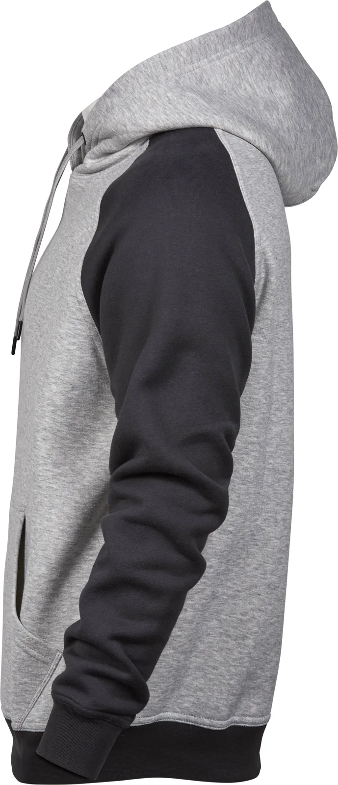 tee-jays-5432-two-tone-hooded-sweatshirt-heathergrey-darkgrey-left-2 Tee Jays Two-Tone Hooded Sweatshirt
