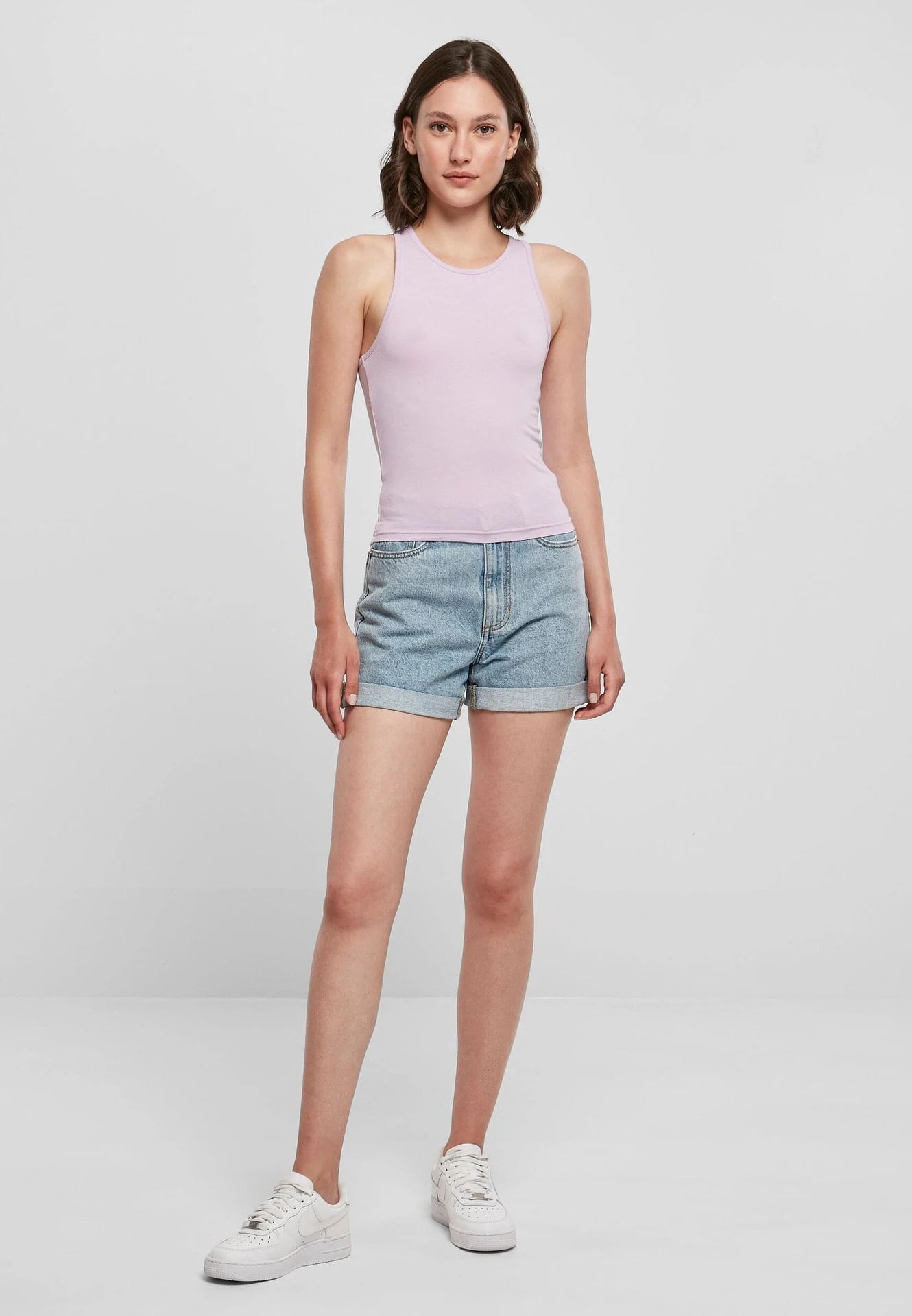 Build Your Brand Ladies Racer Back Top