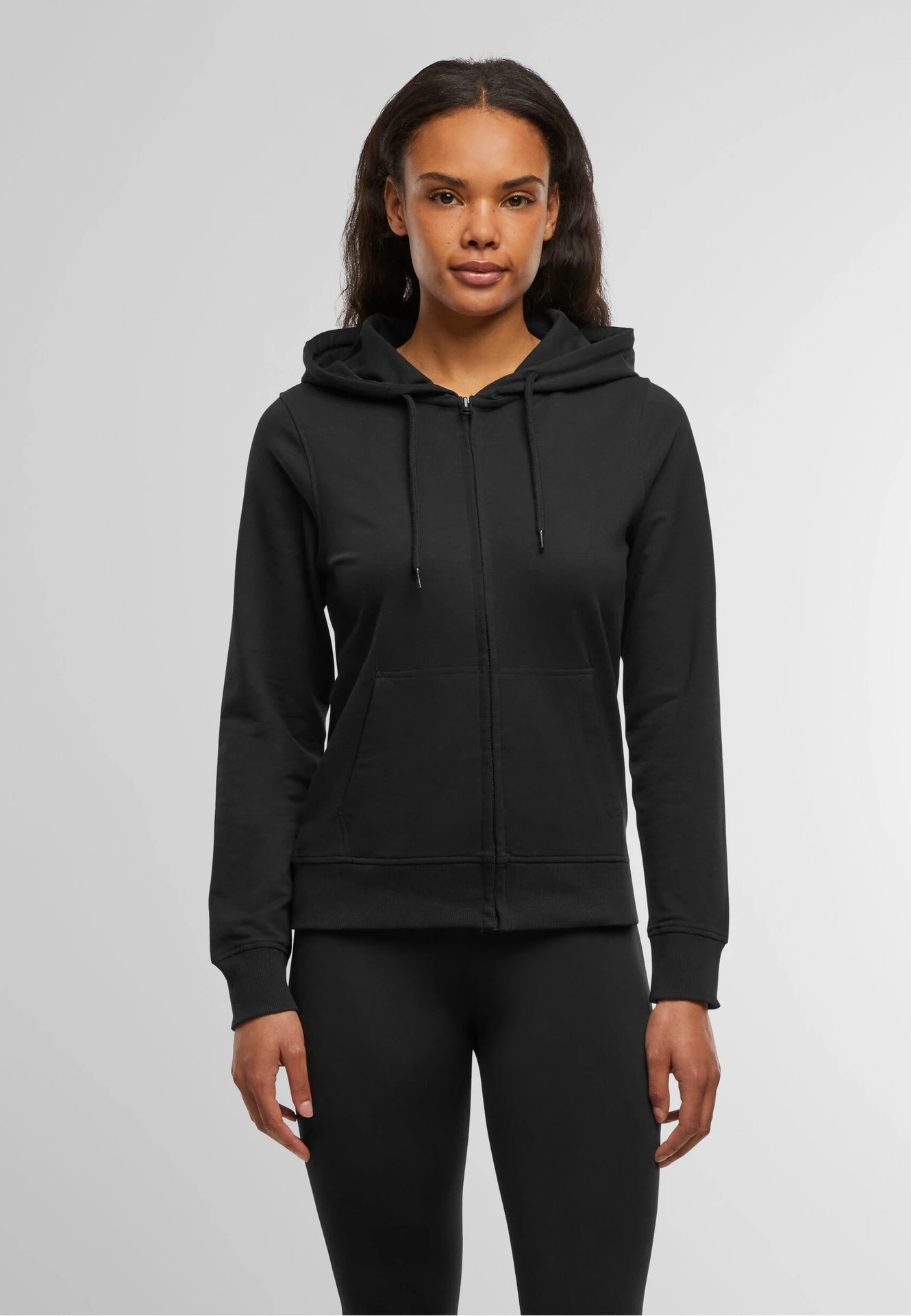 Build Your Brand Ladies Terry Zip Hoody