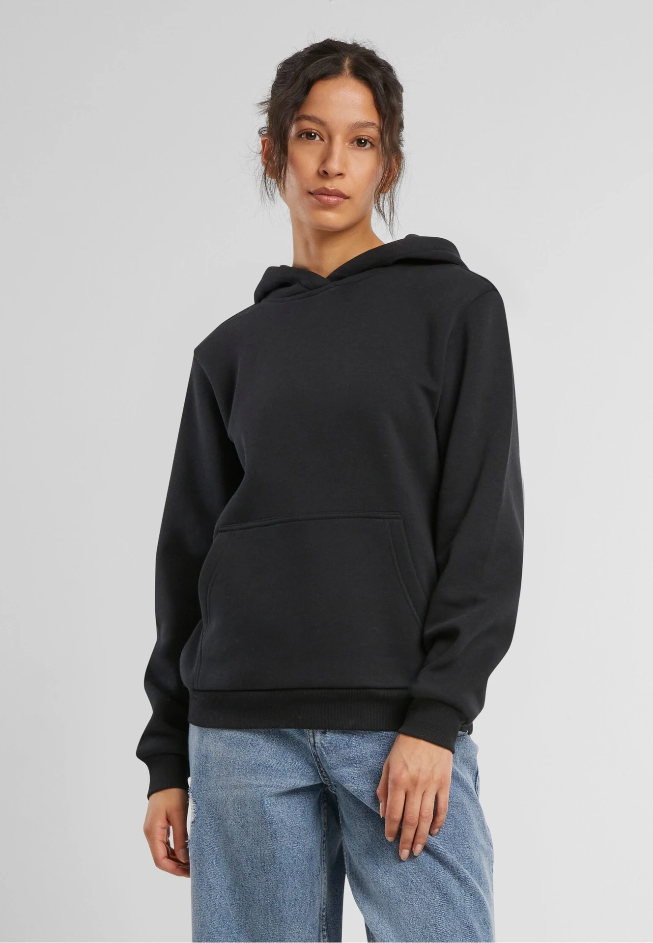 Build Your Brand Ladies Fluffy Hoody