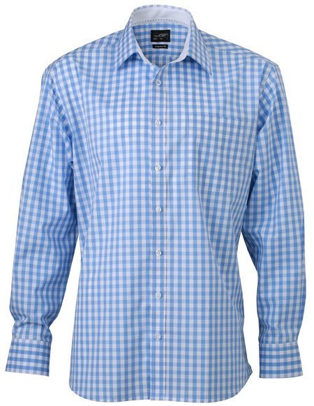 James & Nicholson Men's Checked Shirt James & Nicholson Men's Checked Shirt
