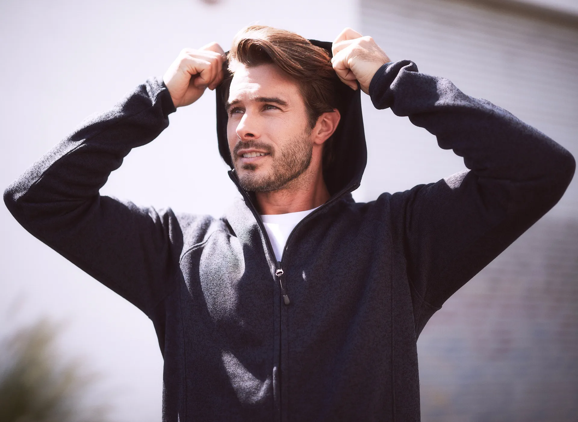 Stedman Lux Hooded Knitfleece Jacket