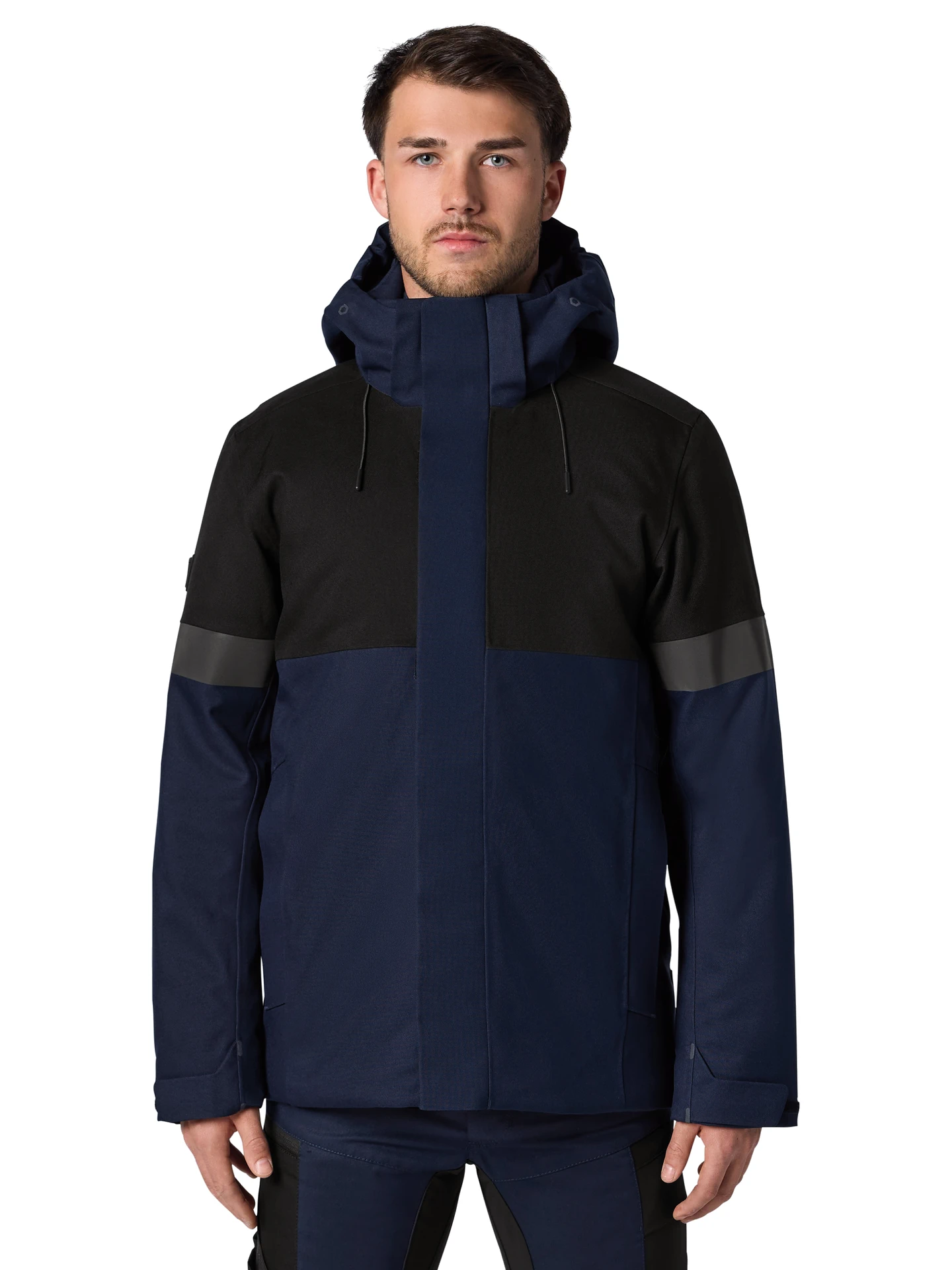 fhb-80236-winterjacke-adrian-marine-schwarz-model-0 FHB Winter-Arbeitsjacke ADRIAN
