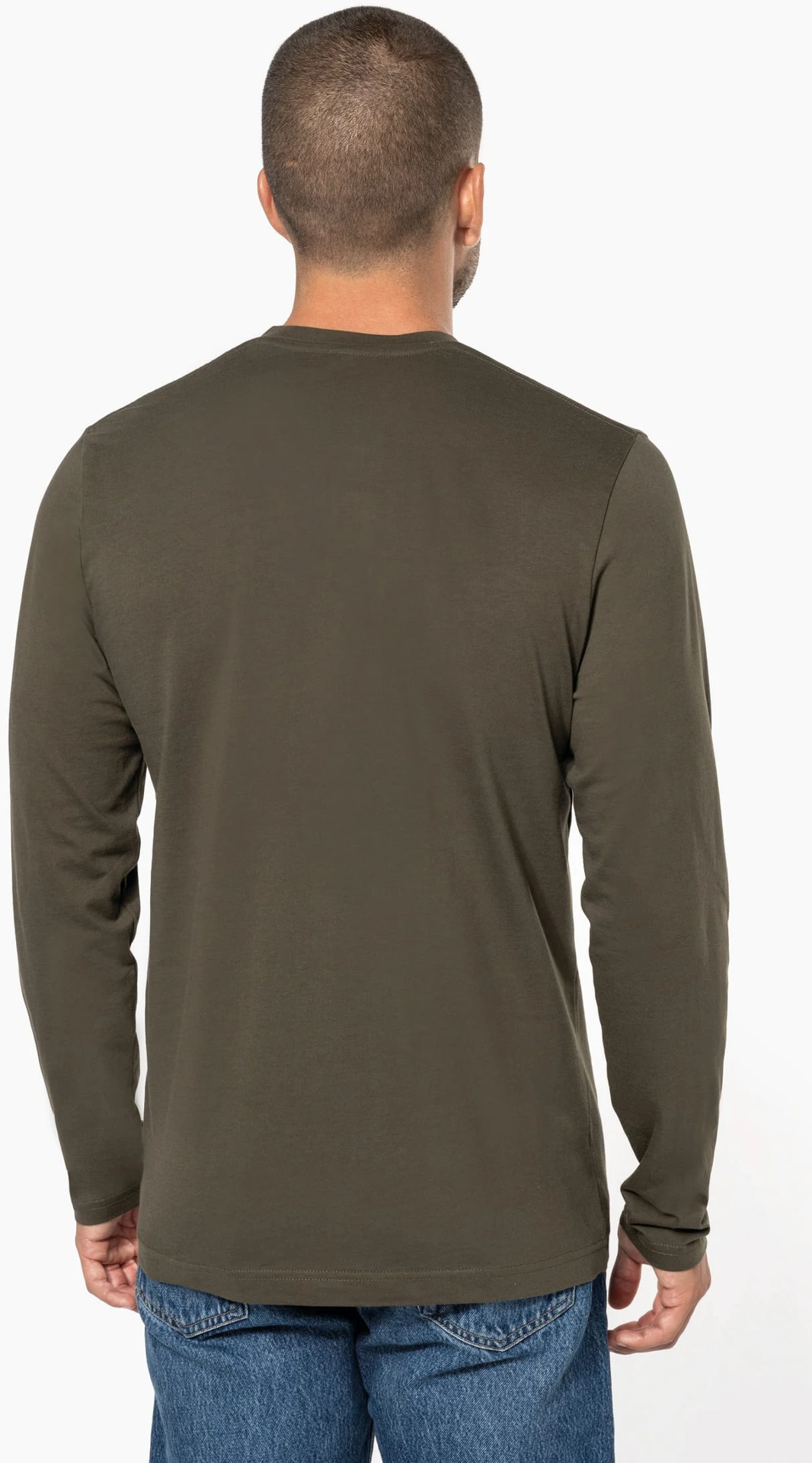 Kariban Herren V-Neck T-Shirt langarm