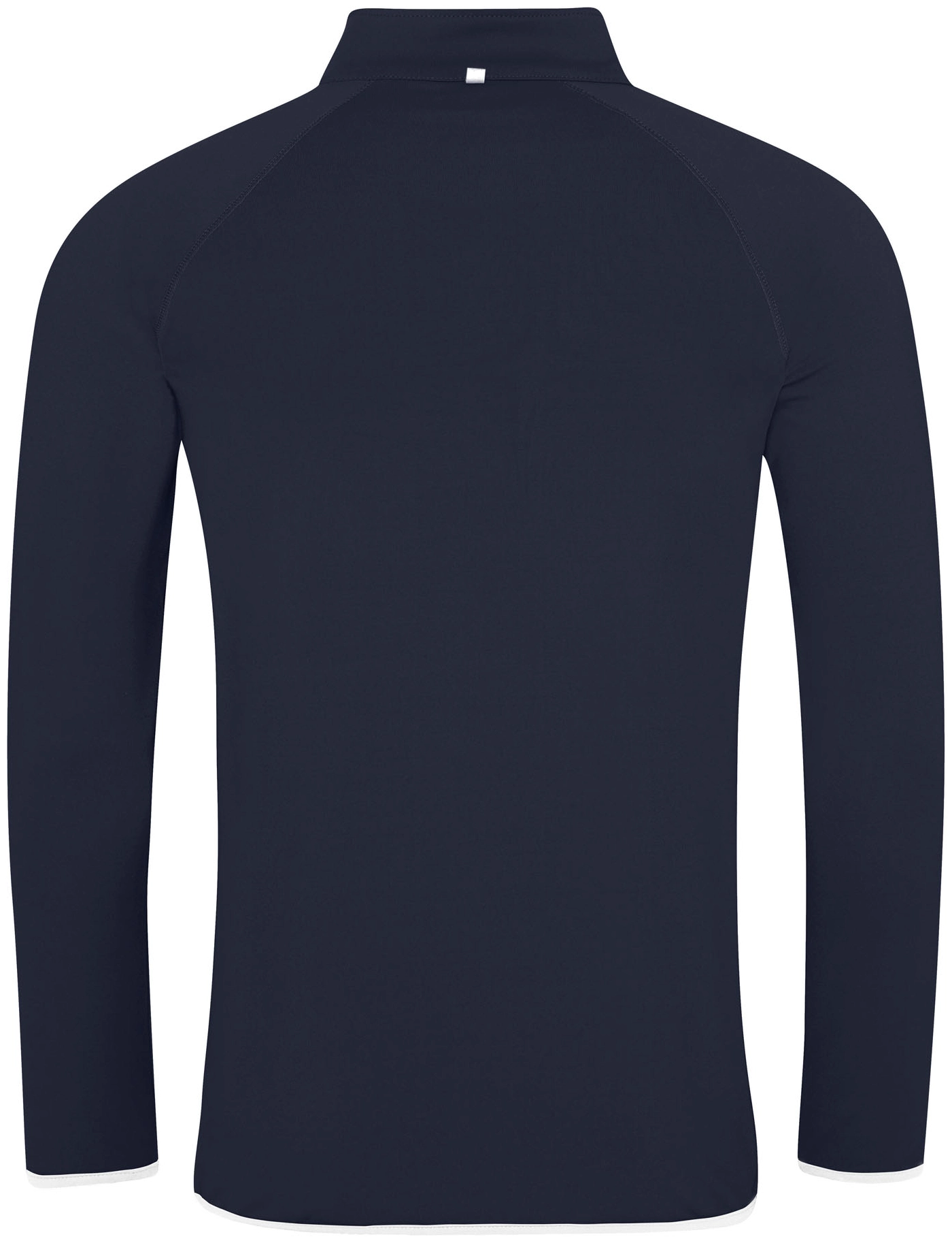 justcool-jc031-mens-cool-half-zip-sweatshirt-frenchnavy-arcticwhite-back-3 Just Cool Men's Cool 1/2 Zip Sweat