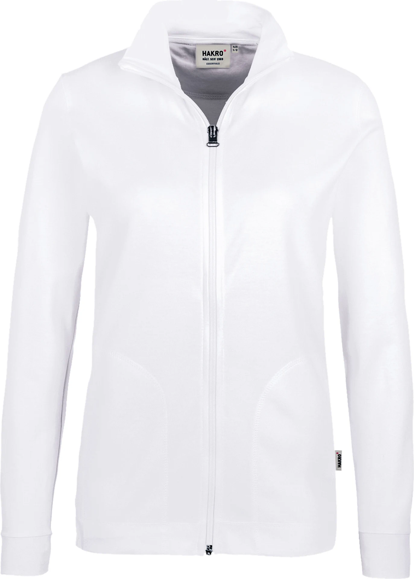 hakro-227-damen-interlockjacke-weiss-front-1 HAKRO Women-Jacke 227 Interlock